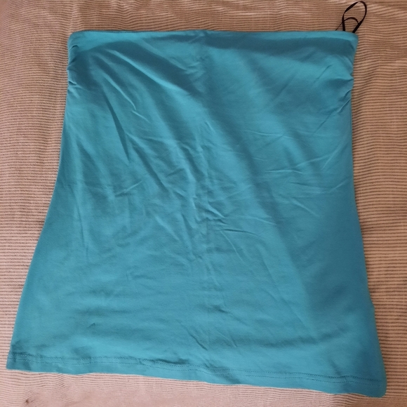 NWOT H&M Teal blue Tube Cami - Picture 1 of 2